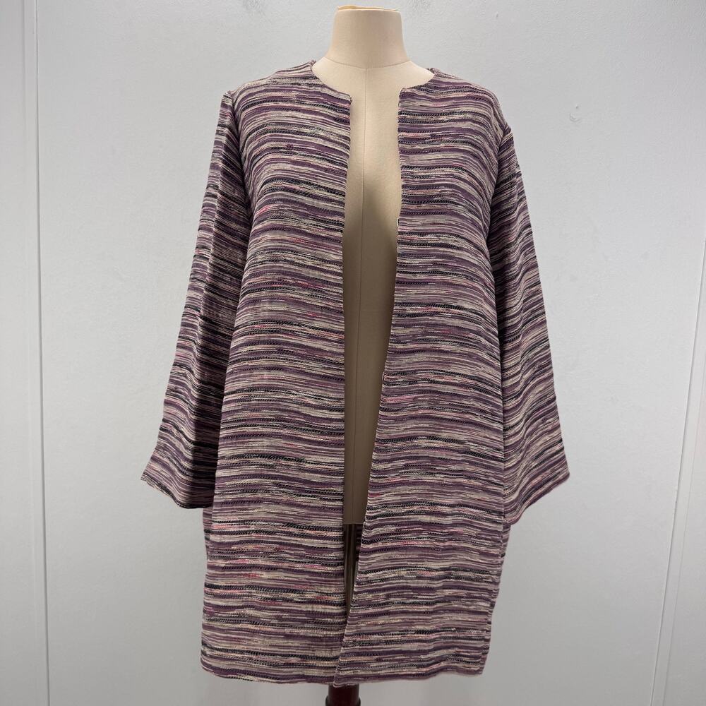 NWT Marina Rinaldi Nord Jacquard Short Coat Jacket Plus 18 Preppy Career Luxury
